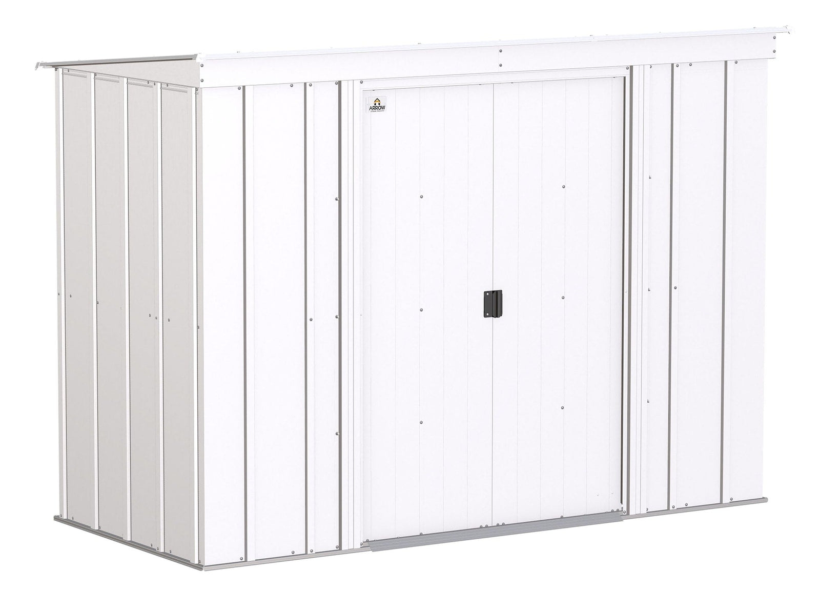 Classic Galvanized Steel Storage Shed, Flute Grey, 8-ft x 4-ft G0S7 - product image 1