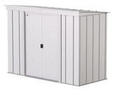Classic Galvanized Steel Storage Shed, Flute Grey, 8-ft x 4-ft G0S7 - product image 2