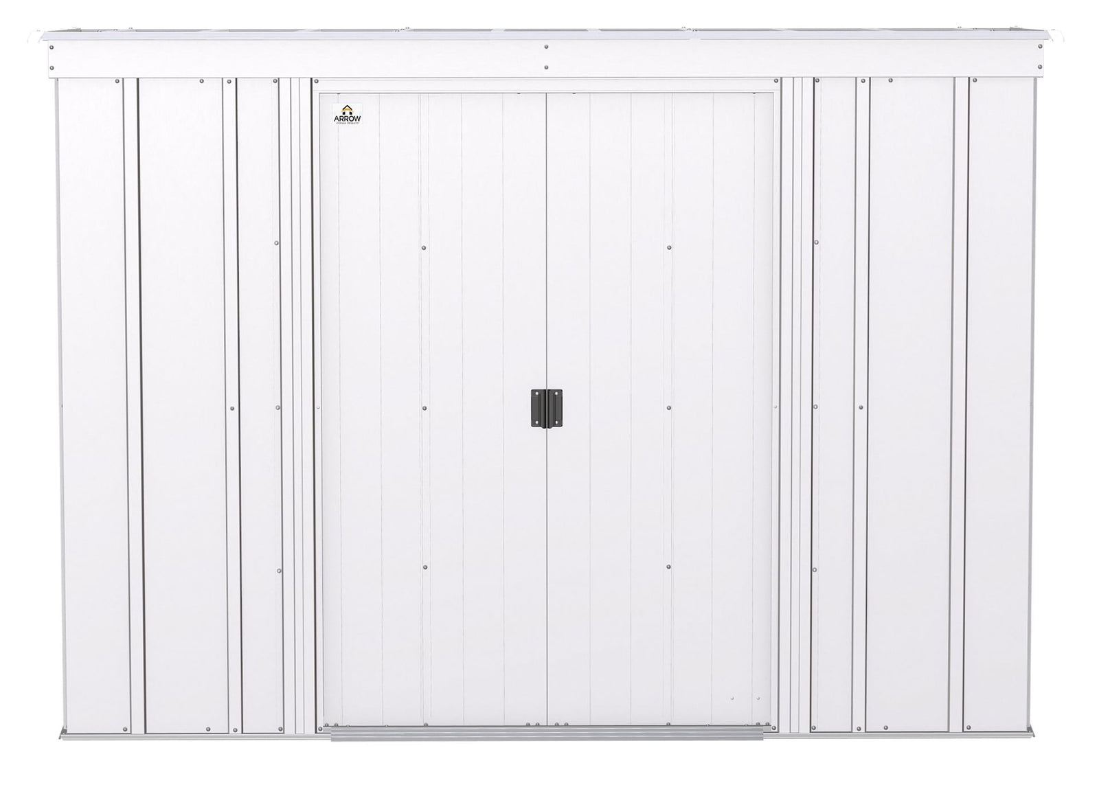 Classic Galvanized Steel Storage Shed, Flute Grey, 8-ft x 4-ft G0S7 - product image 3