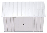 Classic Galvanized Steel Storage Shed, Flute Grey, 8-ft x 4-ft R7X5 - product image 6