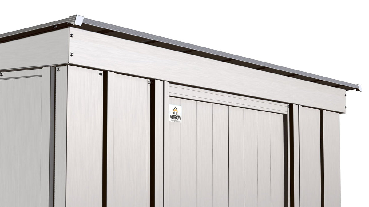 Classic Galvanized Steel Storage Shed, Flute Grey, 8-ft x 4-ft G0S7 - product image 8