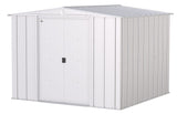 Classic Galvanized Steel Storage Shed, Flute Grey, 8-ft x 8-ft Y4K5 - product image 2
