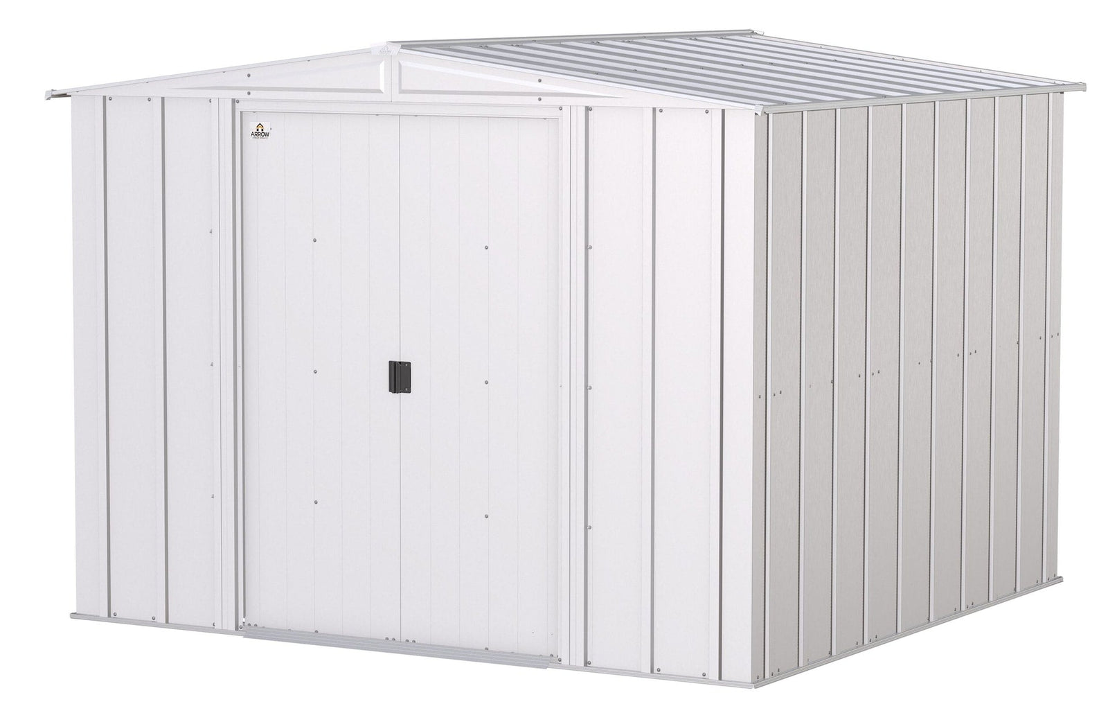 Classic Galvanized Steel Storage Shed, Flute Grey, 8-ft x 8-ft Y9I7 - product image 2