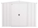 Classic Galvanized Steel Storage Shed, Flute Grey, 8-ft x 8-ft Y4K5 - product image 3