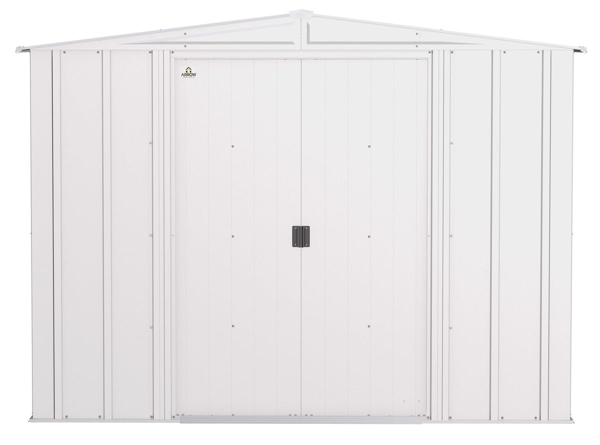 Classic Galvanized Steel Storage Shed, Flute Grey, 8-ft x 8-ft Y4K5 - product image 3