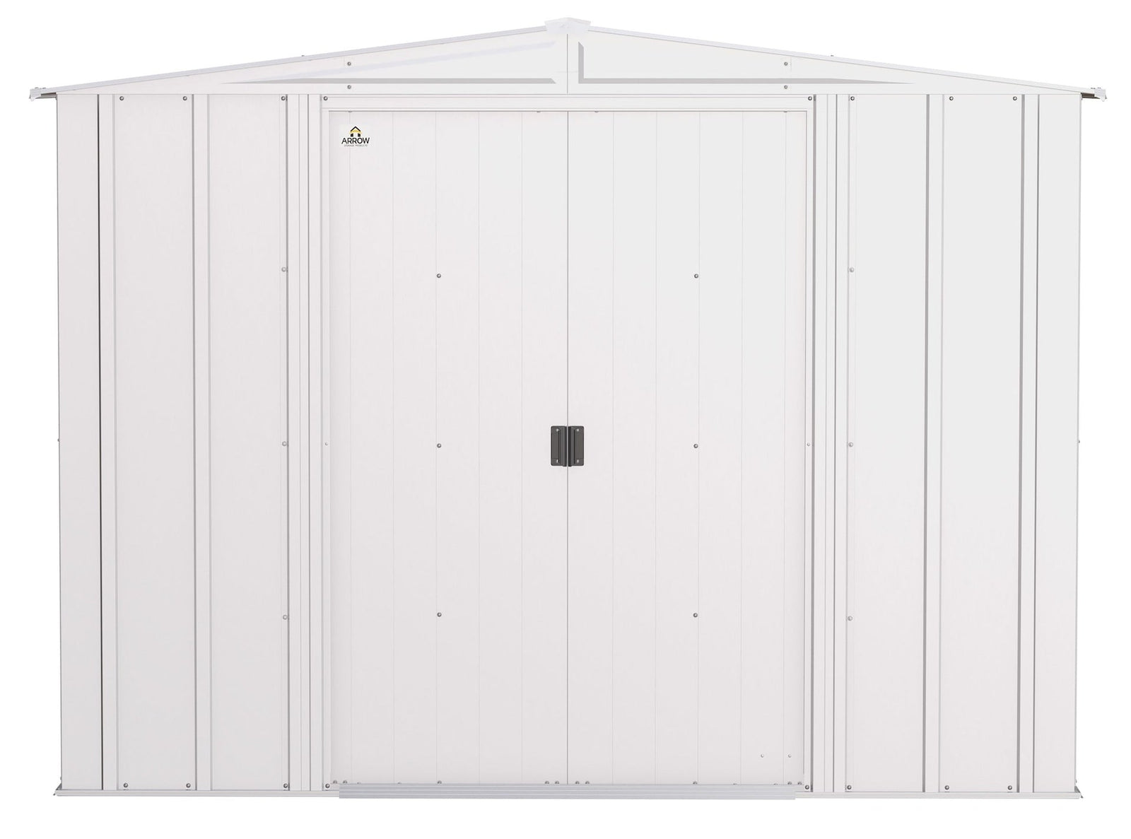 Classic Galvanized Steel Storage Shed, Flute Grey, 8-ft x 8-ft Y9I7 - product image 3