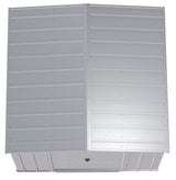 Classic Galvanized Steel Storage Shed, Flute Grey, 8-ft x 8-ft Y9I7 - product image 4