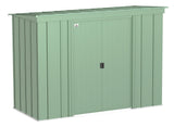 Classic Galvanized Steel Storage Shed, Sage Green, 8-ft x 4-ft R1Q5 - product image 1