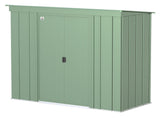 Classic Galvanized Steel Storage Shed, Sage Green, 8-ft x 4-ft R1Q5 - product image 2