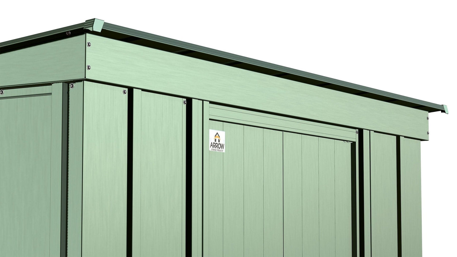 Classic Galvanized Steel Storage Shed, Sage Green, 8-ft x 4-ft R1Q5 - product image 8