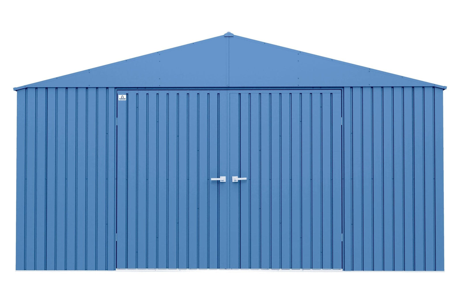 Elite 14x14-ft Corrosion-Resistant Blue Grey Steel Shed I8L5 - product image 1
