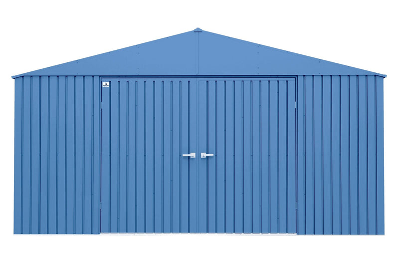 Elite 14x14-ft Corrosion-Resistant Blue Grey Steel Shed I8L5