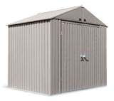 Elite Steel Storage Shed with Pent Roof, Cool Grey, 8-ft x 6-ft I4I2 - product image 1