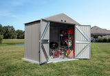 Elite Steel Storage Shed with Pent Roof, Cool Grey, 8-ft x 6-ft I4I2 - product image 3