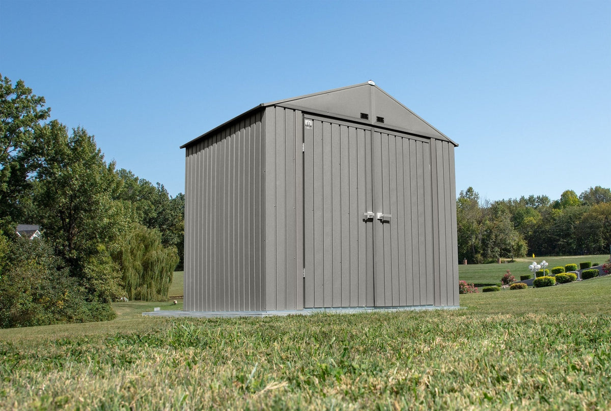 Elite Steel Storage Shed with Pent Roof, Cool Grey, 8-ft x 6-ft I4I2 - product image 4