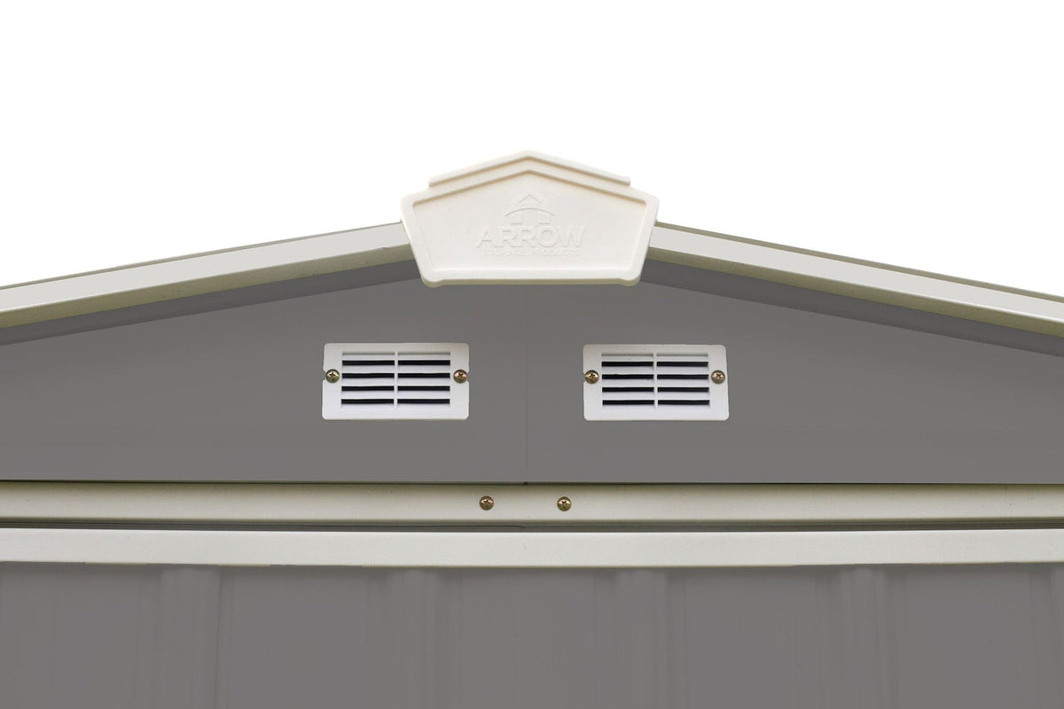 EZEE Galvanized Steel Storage Shed with Low Gable Roof, Charcoal/Cream, 6-ft x 5-ft O5Y7 - product image 3