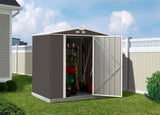 EZEE Galvanized Steel Storage Shed with Low Gable Roof, Charcoal/Cream, 6-ft x 5-ft O5Y7 - product image 8