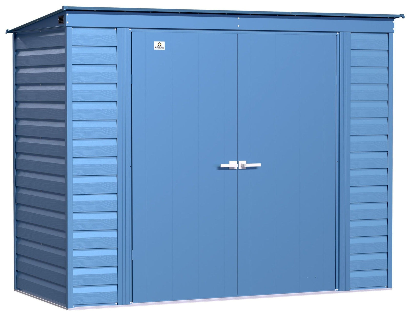 Select Galvanized Steel Storage Shed, Blue Grey, 8-ft x 4-ft O7D2 - product image 1