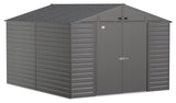 Select Galvanized Steel Storage Shed, Charcoal, 10-ft x 12-ft D9N9 - product image 1