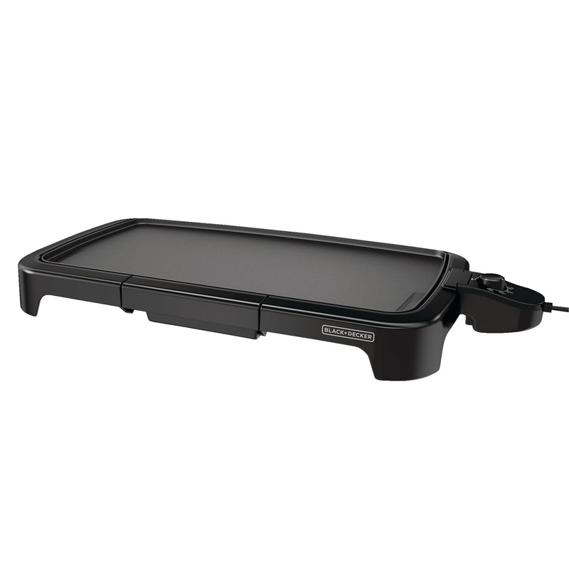 Family Sized Electric Griddle, Black, 20-in x 11-in H9K2