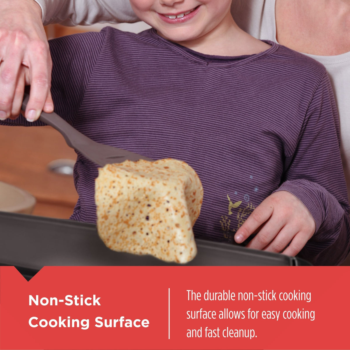 Family Sized Electric Griddle, Black, 20-in x 11-in H9K2 - product image 5