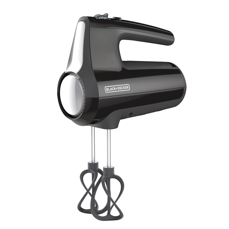 Helix Hand Mixer, Premium Performance 5 Speed Hand Mixer, Includes 5 Attachments and Case, Black B5H9