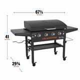 4-Burner LP Gas Portable Griddle with Lid, 36-in L8H8 - product image 3