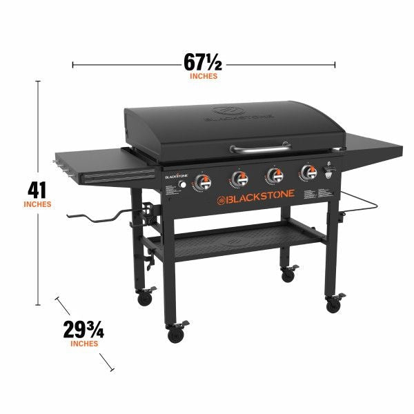 4-Burner LP Gas Portable Griddle with Lid, 36-in L8H8 - product image 3
