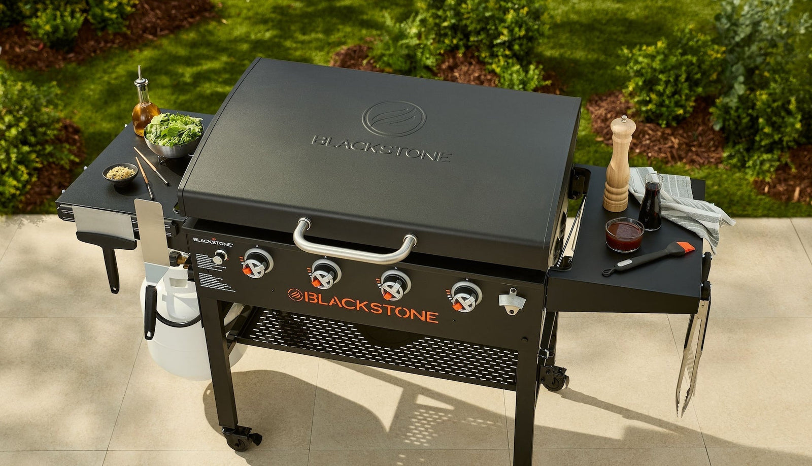 4-Burner LP Gas Portable Griddle with Lid, 36-in L8H8 - product image 4