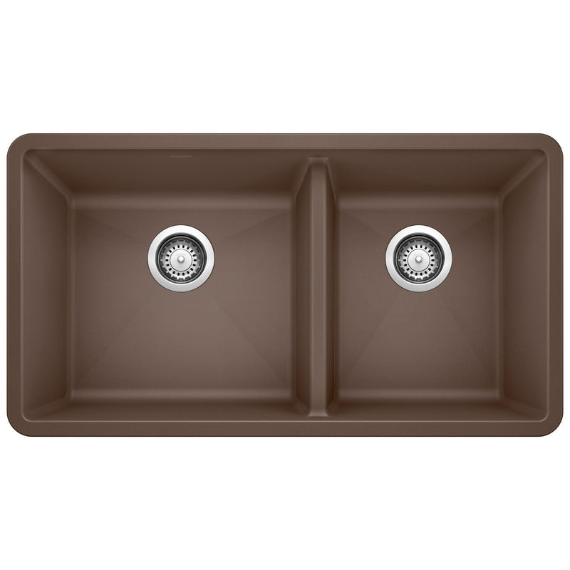 60/40 Double Bowl Undermount Kitchen Sink, Café, 33-in O9A1