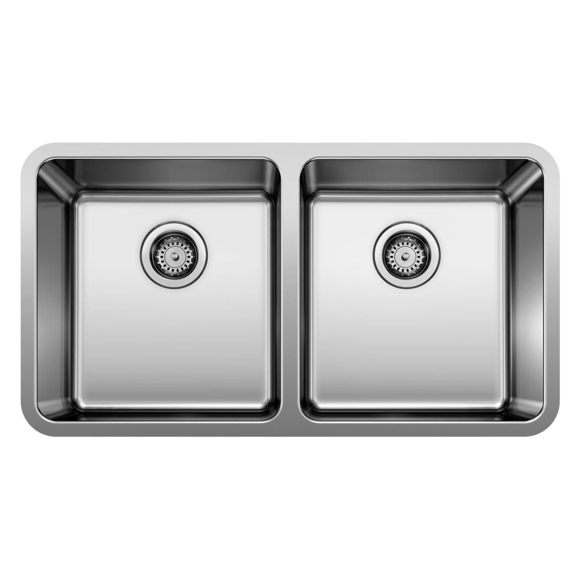 Formera 33-in 50/50 Double Bowl Undermount Stainless Steel Kitchen Sink M2D7 - product image 1