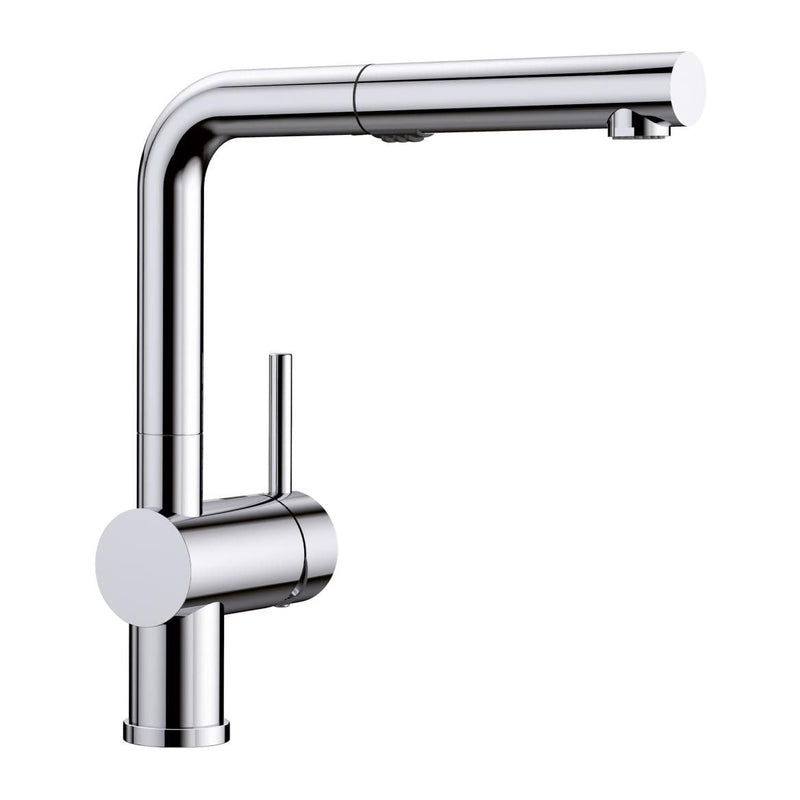 Linus Low Arc Pull-Out Dual-Spray Kitchen Faucet, Chrome T7T8