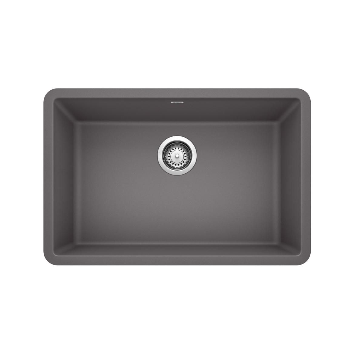 Precis SILGRANIT 27-in Single Bowl Undermount Kitchen Sink, Cinder Q1T4 - product image 1