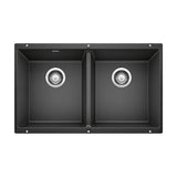 Precis SILGRANIT 29-in 50/50 Double Bowl Undermount Kitchen Sink, Anthracite Y0W1 - product image 1