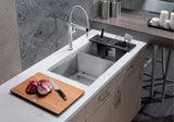Quatrus R15 33-in 60/40 Double Bowl Undermount Stainless Steel Kitchen Sink X3H2 - product image 2