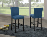 Alex Blue Counter/Bar Stool with Back Rest, 2-pc I5O3 - product image 2