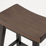 Arnold Oak/Dark Grey Counter/Bar Stool with Back Rest, 2-pc F9B1 - product image 2