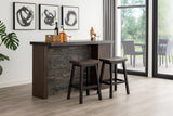 Arnold Oak/Dark Grey Counter/Bar Stool with Back Rest, 2-pc F9B1 - product image 5