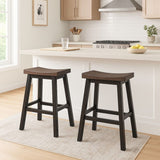 Arnold Oak/Dark Grey Counter/Bar Stool with Back Rest, 2-pc F9B1 - product image 6