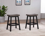 Arnold Oak/Dark Grey Counter/Bar Stool with Back Rest, 2-pc F9B1 - product image 7
