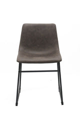 Rael Vintage Brown Fabric Upholstered Dining Chair, 2-pc Z7C0 - product image 1