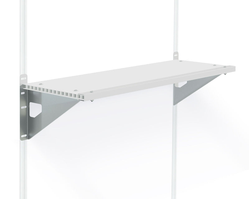 Polycarbonate Shelf Kit with Steel Brackets, 30-kg J0X3