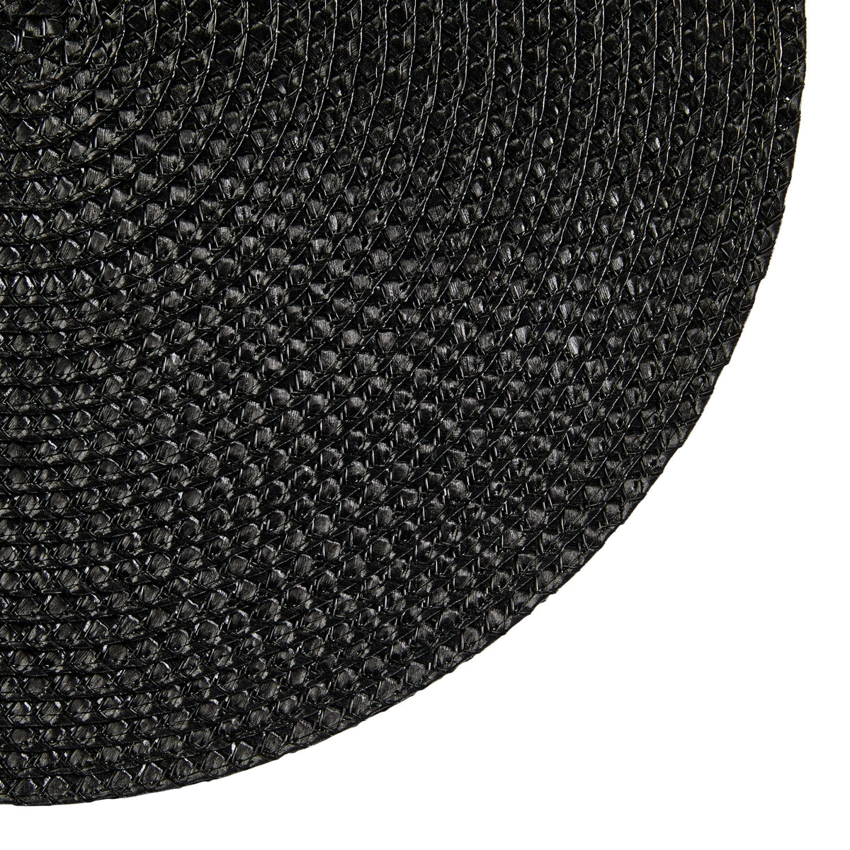 Braided Round Placemats, Black, 15-in Diameter, 4-pk I5X9 - product image 3