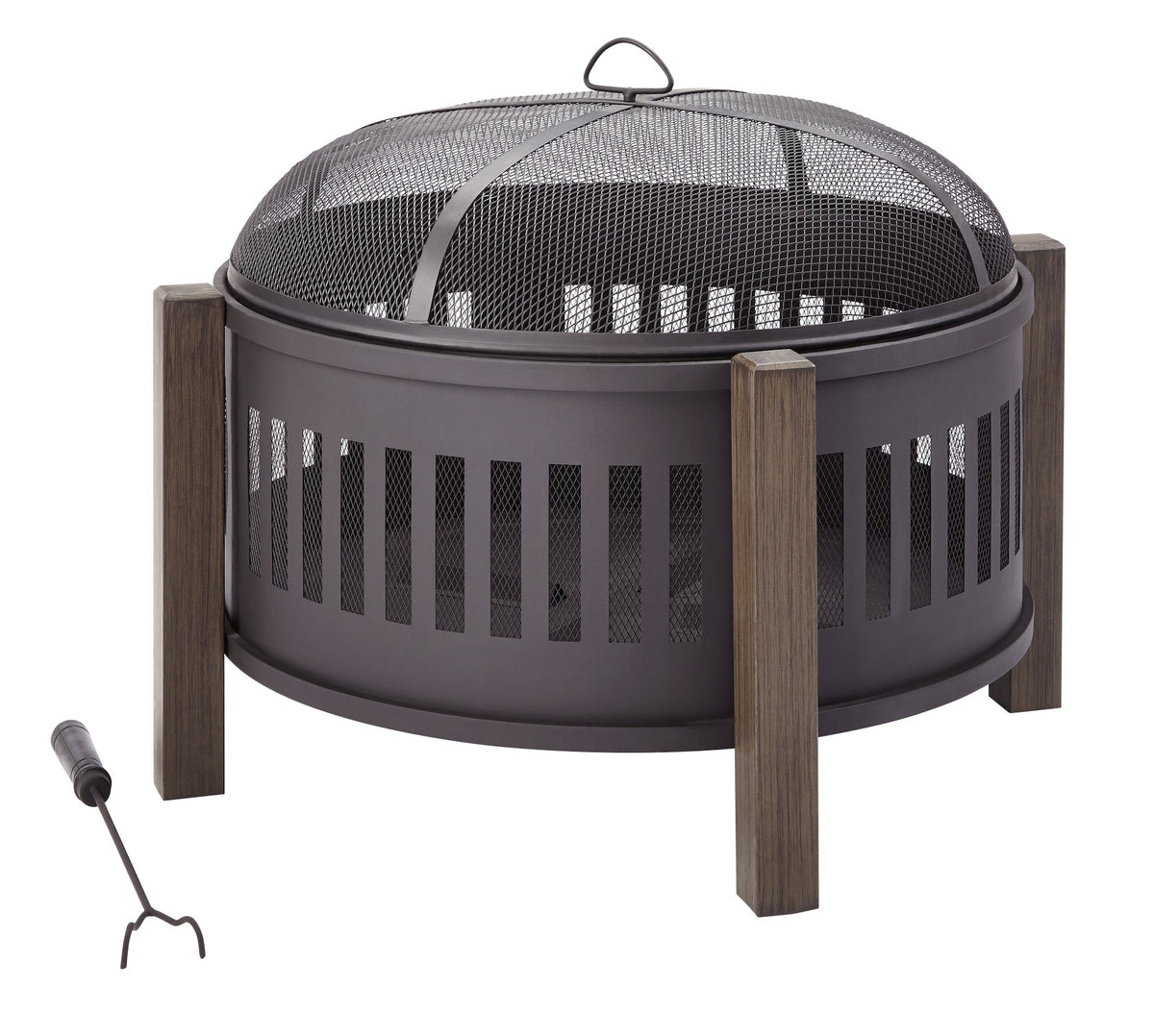 Campobello Round Wood Burning Outdoor Fire Bowl/Fire Pit, 31 x 24-in C0G8 - product image 1