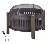 Campobello Round Wood Burning Outdoor Fire Bowl/Fire Pit, 31 x 24-in O1X3 - product image 1