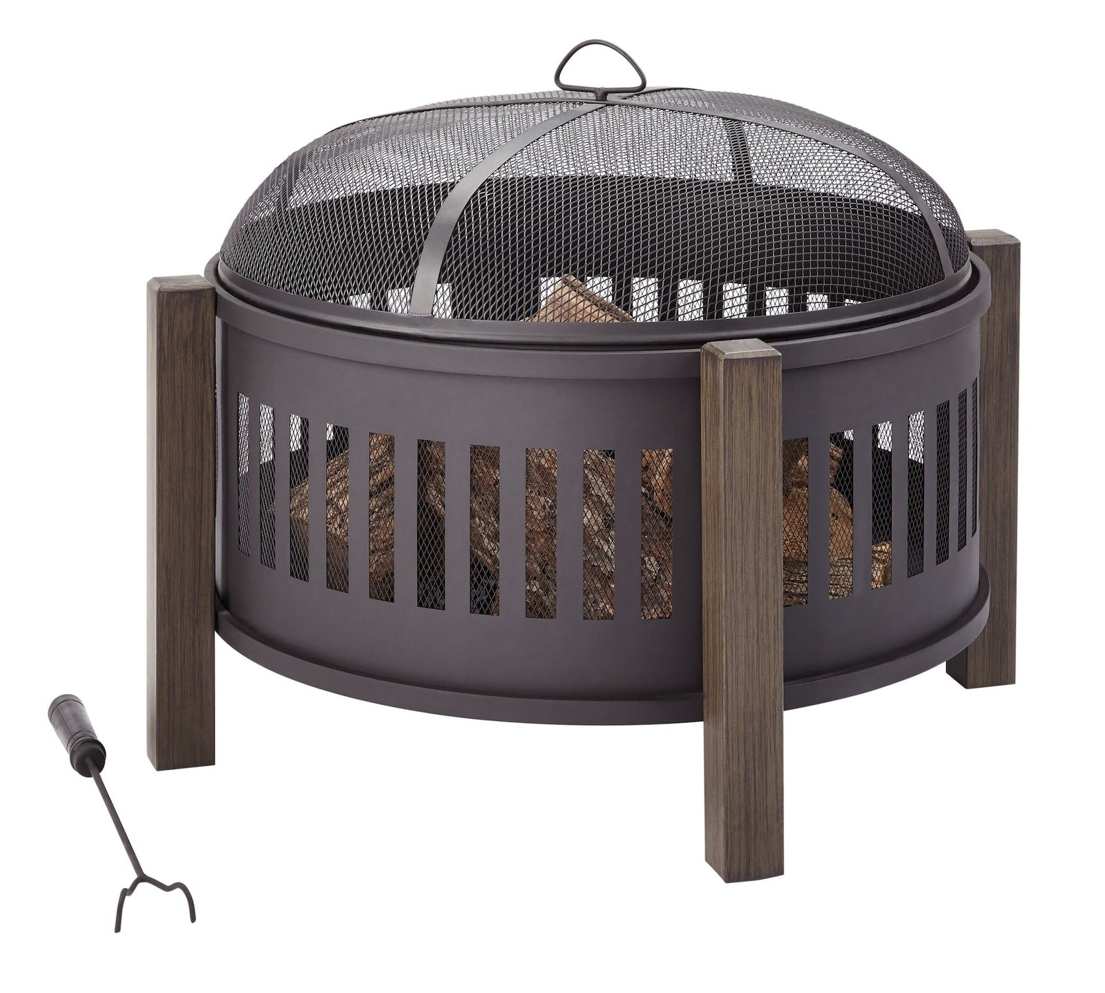 Campobello Round Wood Burning Outdoor Fire Bowl/Fire Pit, 31 x 24-in O1X3 - product image 2