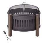 Campobello Round Wood Burning Outdoor Fire Bowl/Fire Pit, 31 x 24-in O1X3 - product image 3