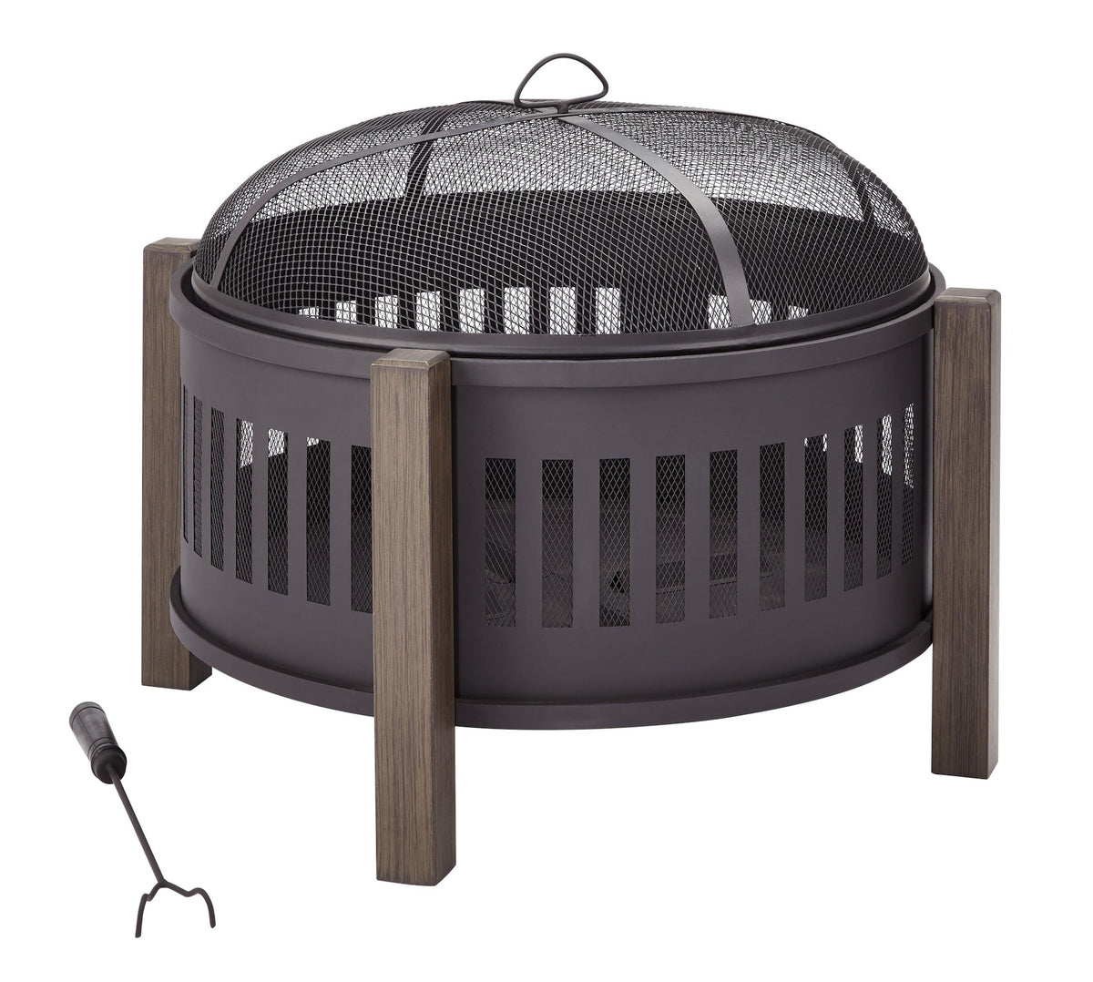 Campobello Round Wood Burning Outdoor Fire Bowl/Fire Pit, 31 x 24-in O1X3 - product image 4