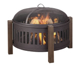 Campobello Round Wood Burning Outdoor Fire Bowl/Fire Pit, 31 x 24-in O1X3 - product image 6