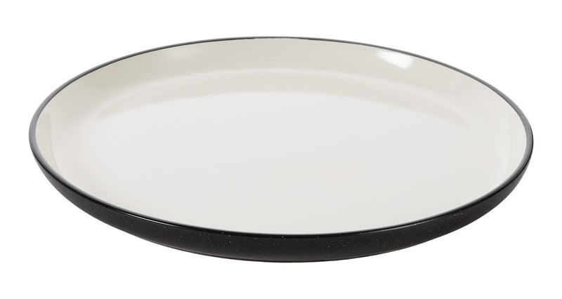 Catalone Dinner Plate, 1-pc, Black/White Y1Q6